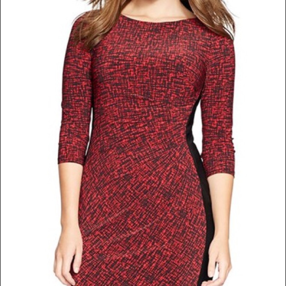 Print Jersey Sheath Dress